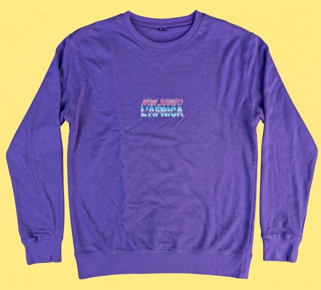 Felpa "Non sento l'Africa" light sweatshirt