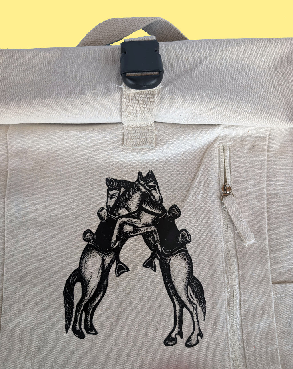 Zaino cavalli amore equino - Ecrù