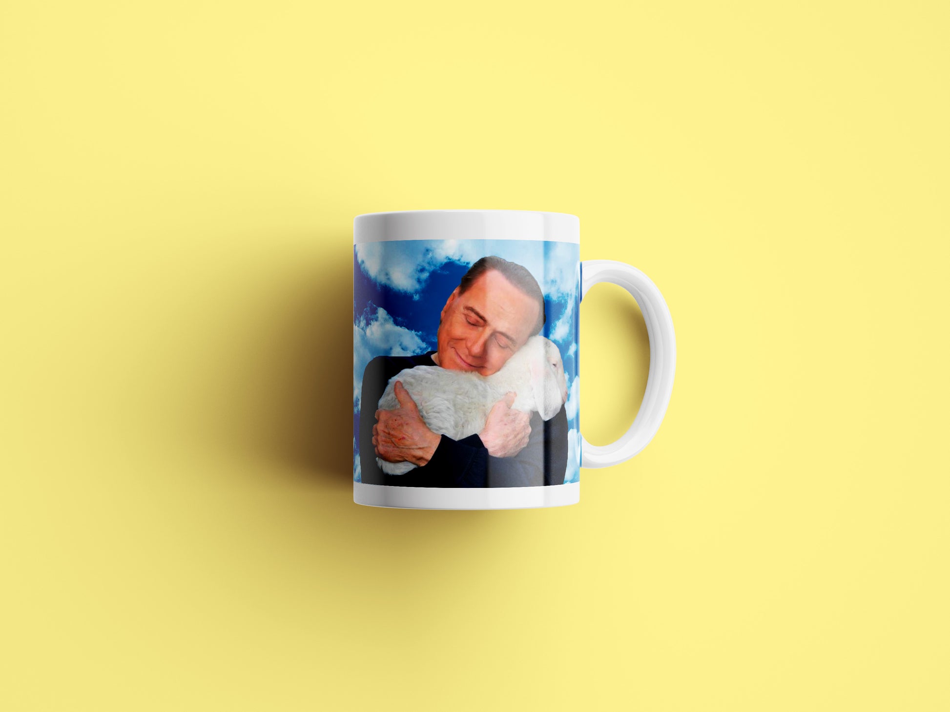 BERLUSCONI tazza rilassante con pecora
