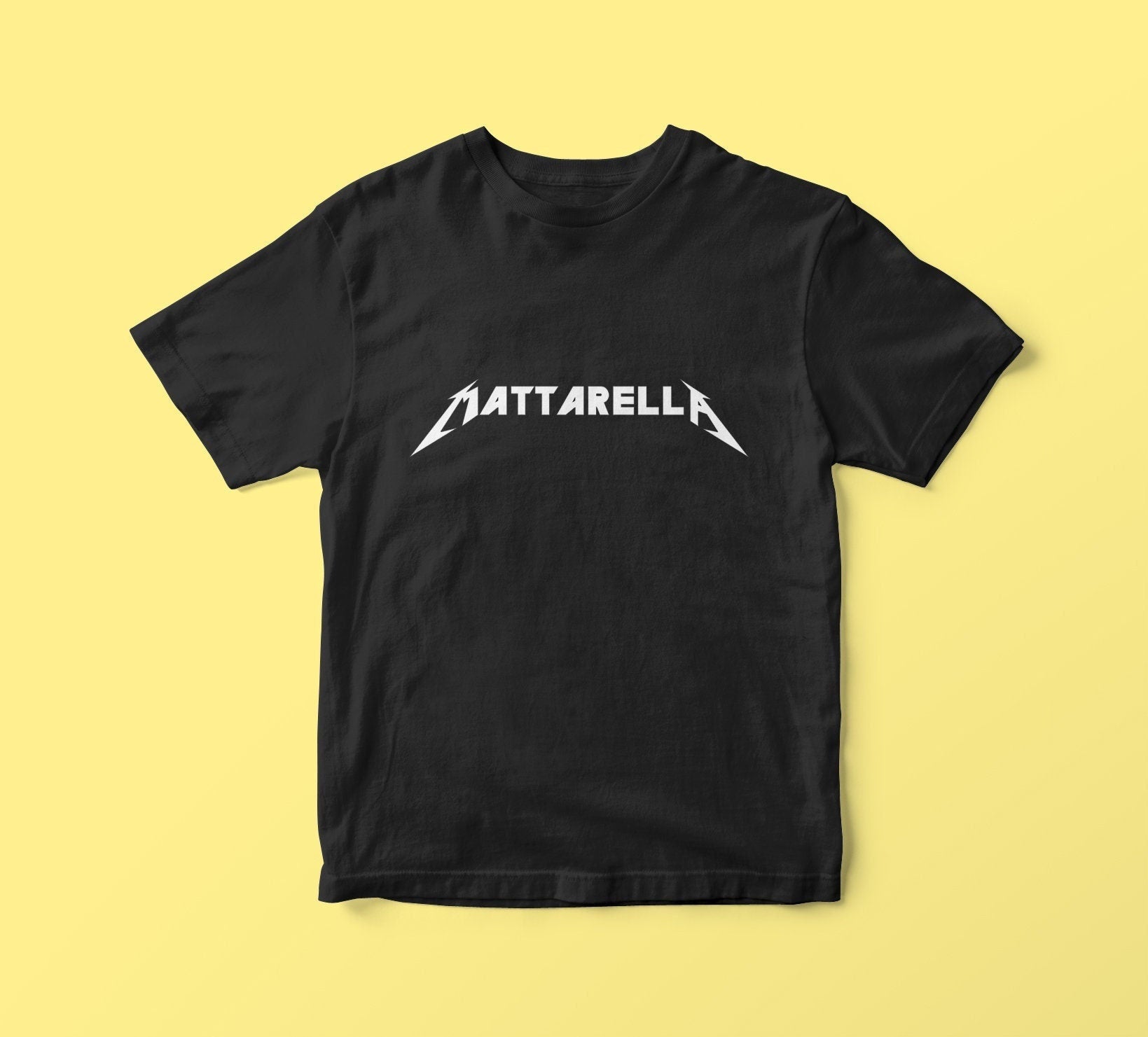 MATTARELLA Metallica t-shirt with the name you want