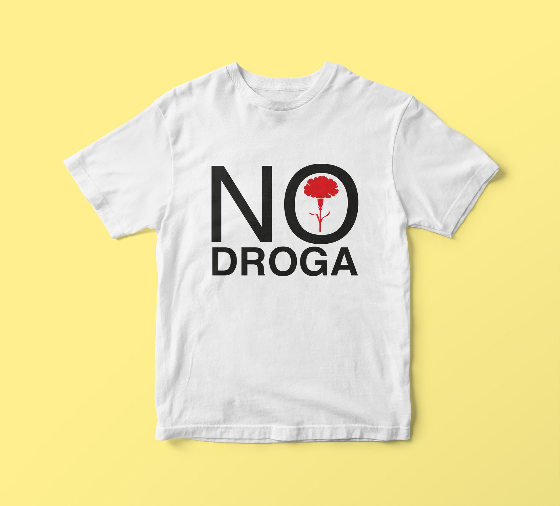 NO DROGA reprint of a Craxi PSI owned t-shirt