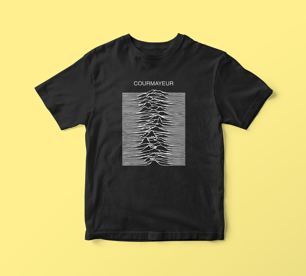 Verghereto UNKNOWN PLEASURES fake joy division t-shirt personalizzabile