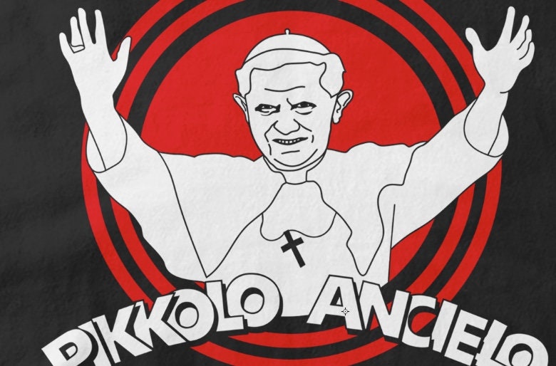PIKKOLO ANCIELO Papa Ratzinger pastore tedesco t-shirt