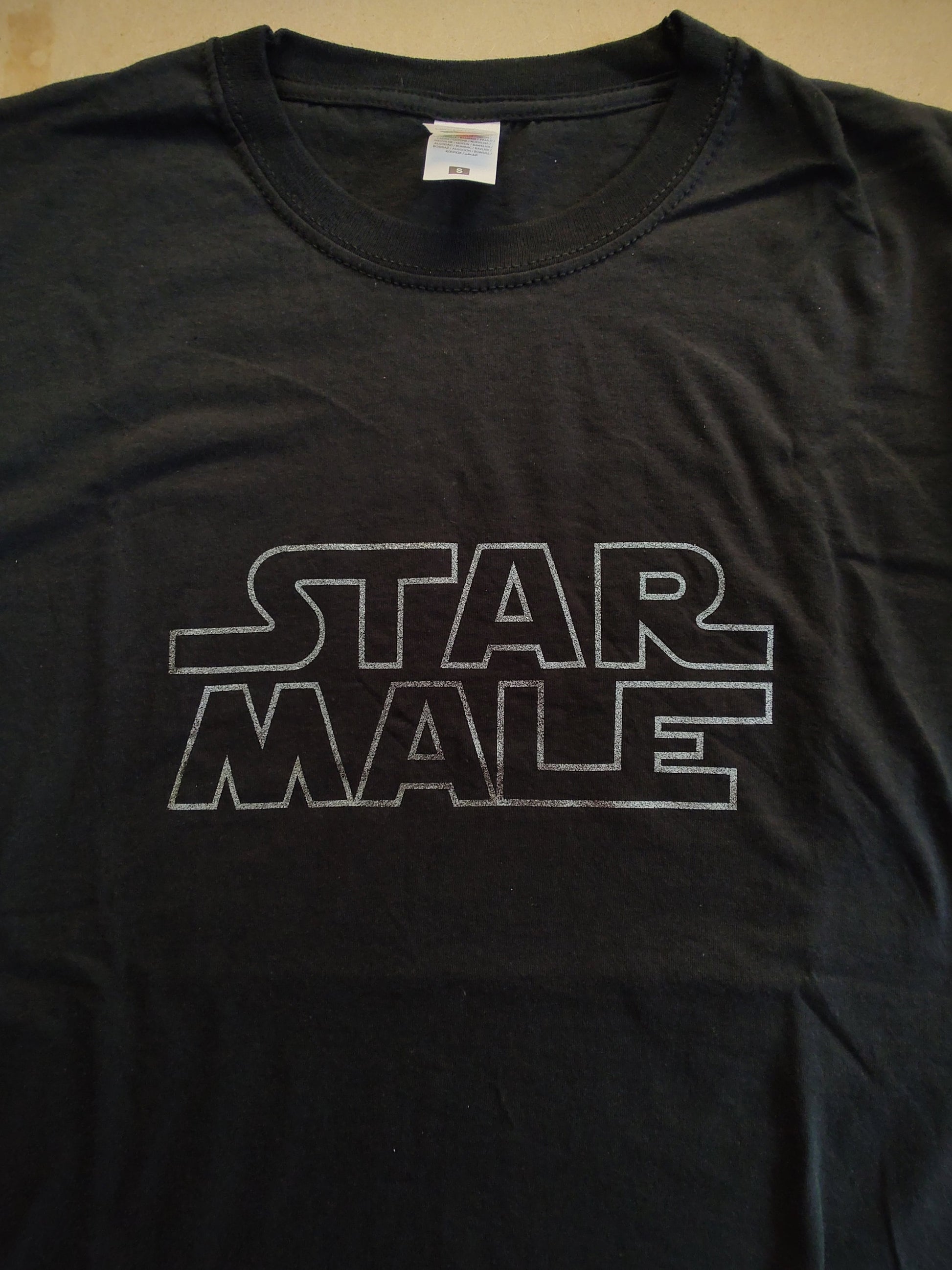 STAR MALE glitter t-shirt for internal WARS