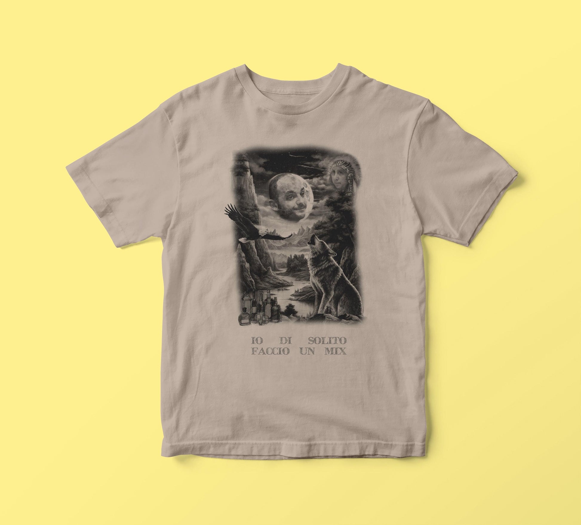 io di solito FACCIO UN MIX t-shirt  Bigioggero native american