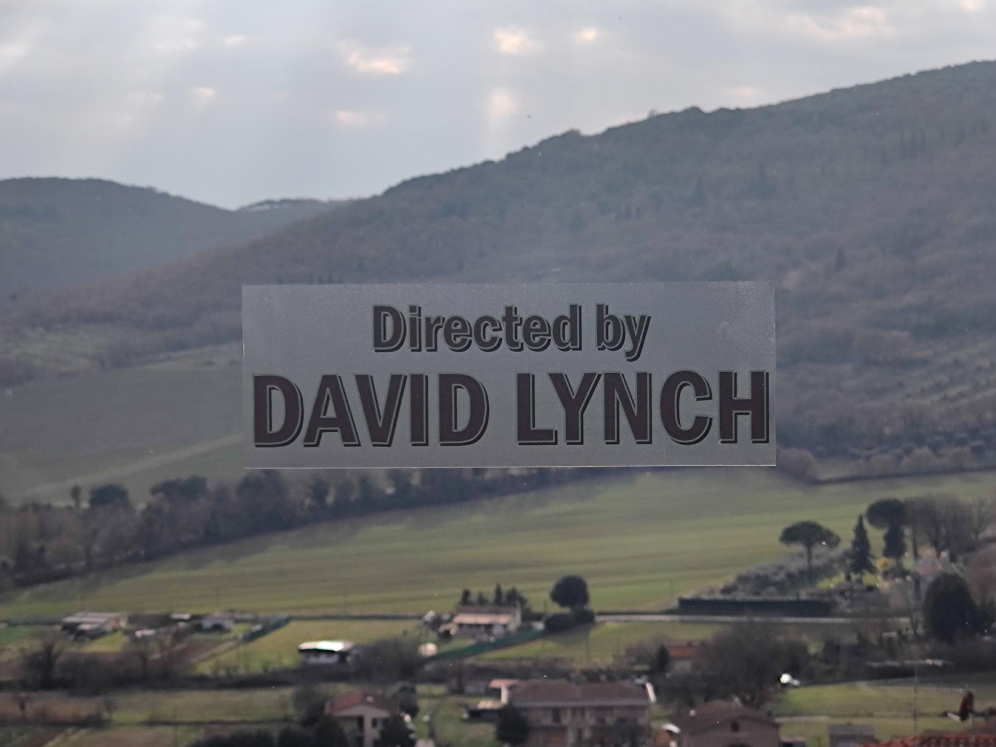 DIRECTED by DAVID LYNCH sticker adesivo pvc trasparente per finestra vetro specchio 10 pezzi twin peaks style