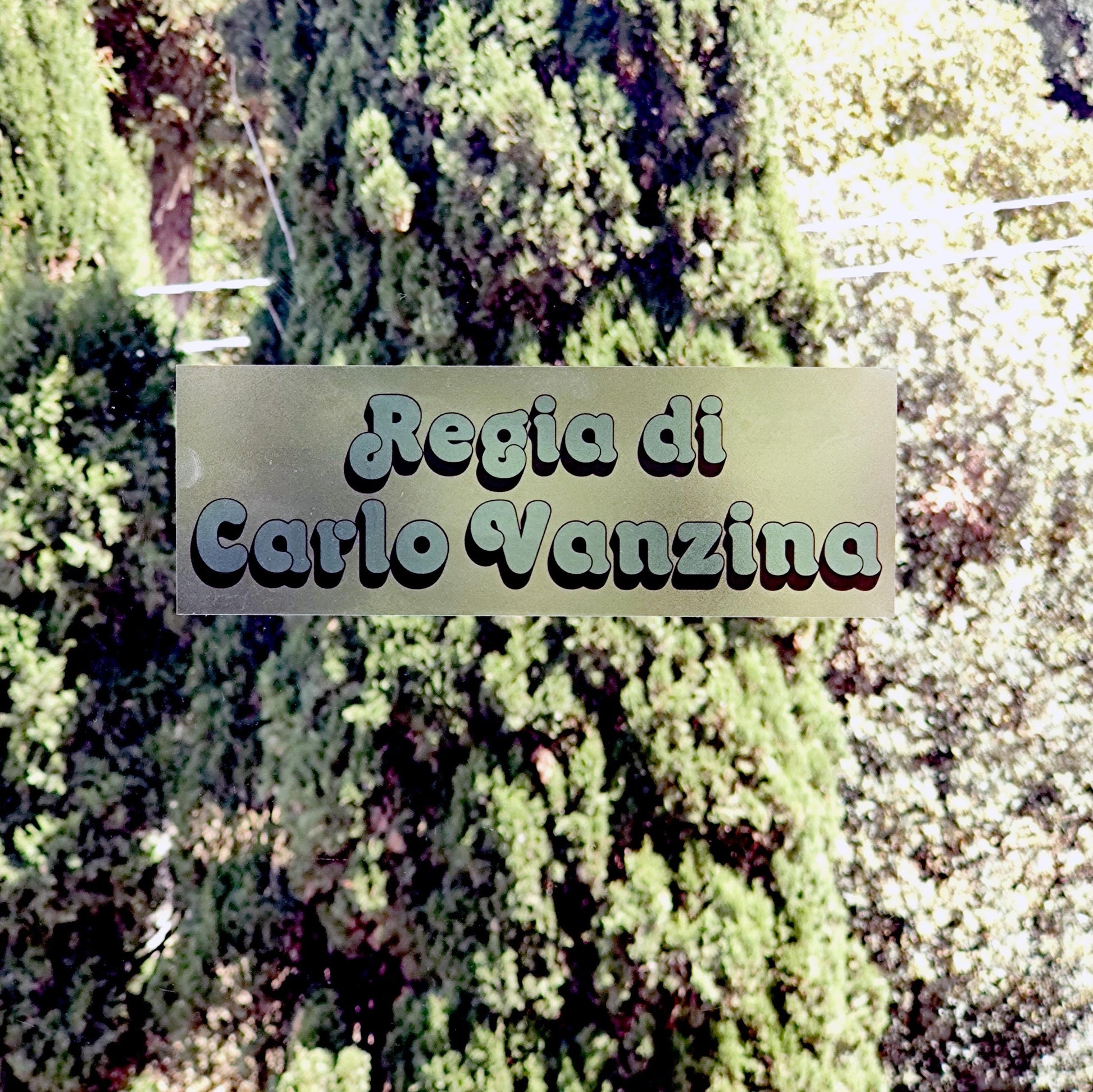 REGIA di CARLO VANZINA sticker trasparente 10 pezzi vacanze di natale style