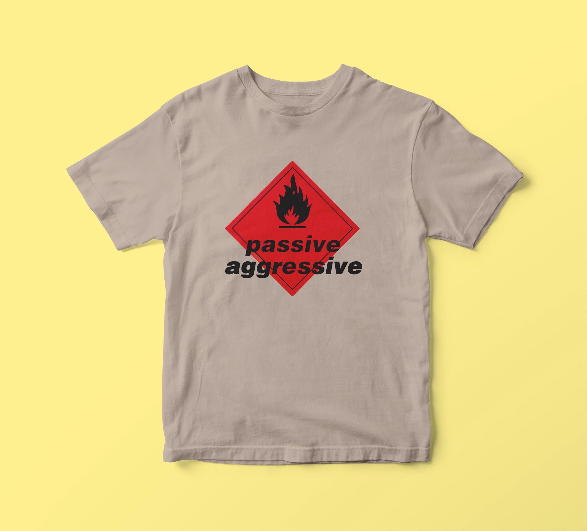 PASSIVE AGGRESSIVE fake massive attack t-shirt
