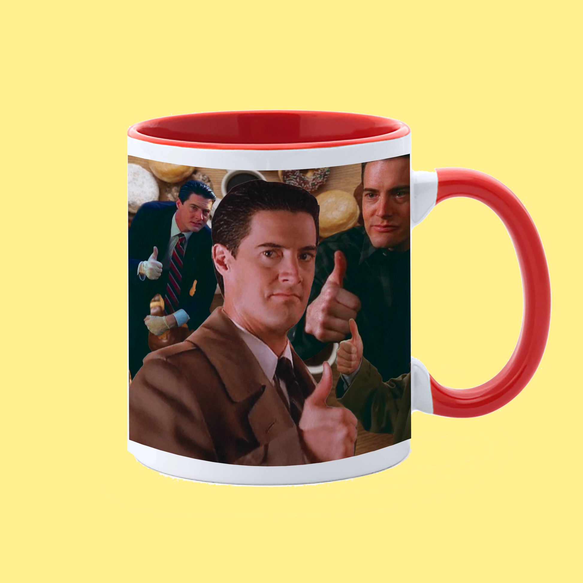 Dale Cooper thumbs up tazza motivazionale Twin Peaks