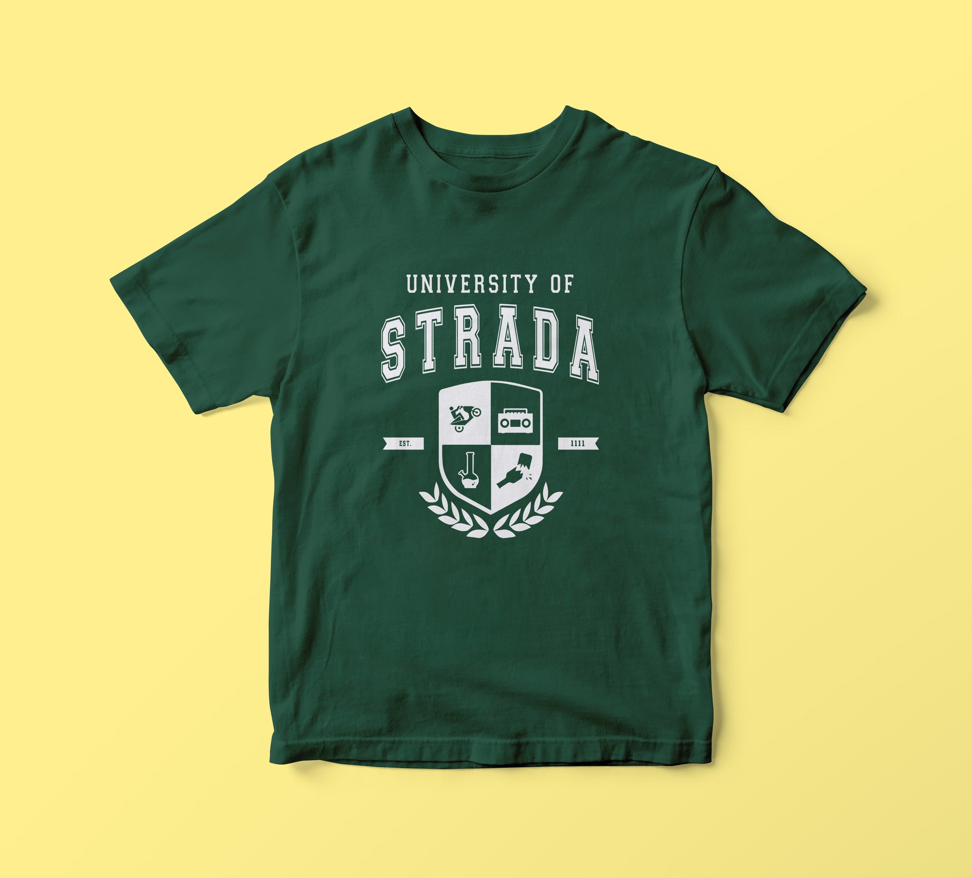 UNIVERSITY OF STRADA t-shirt per boomer