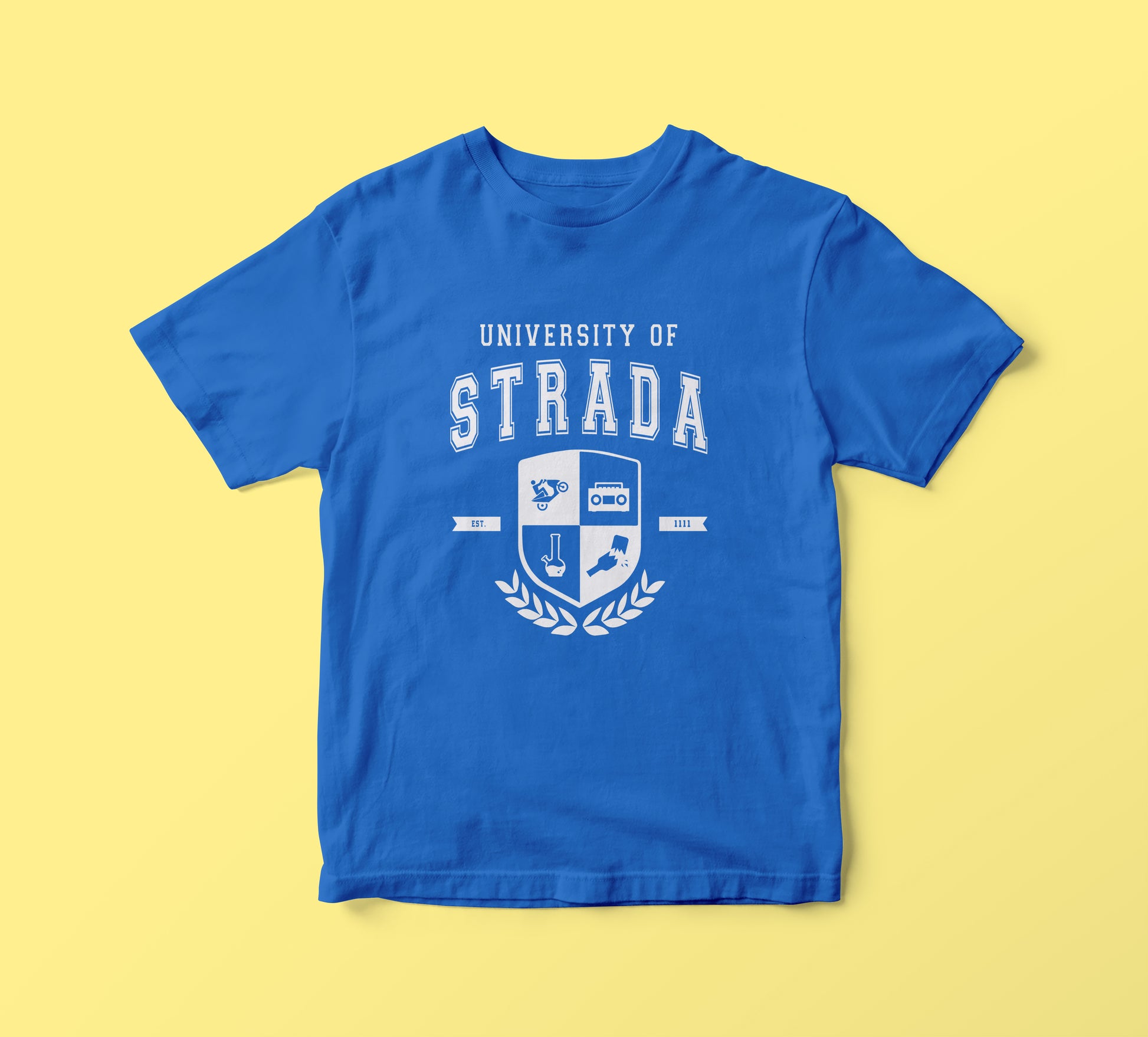 UNIVERSITY OF STRADA t-shirt per boomer