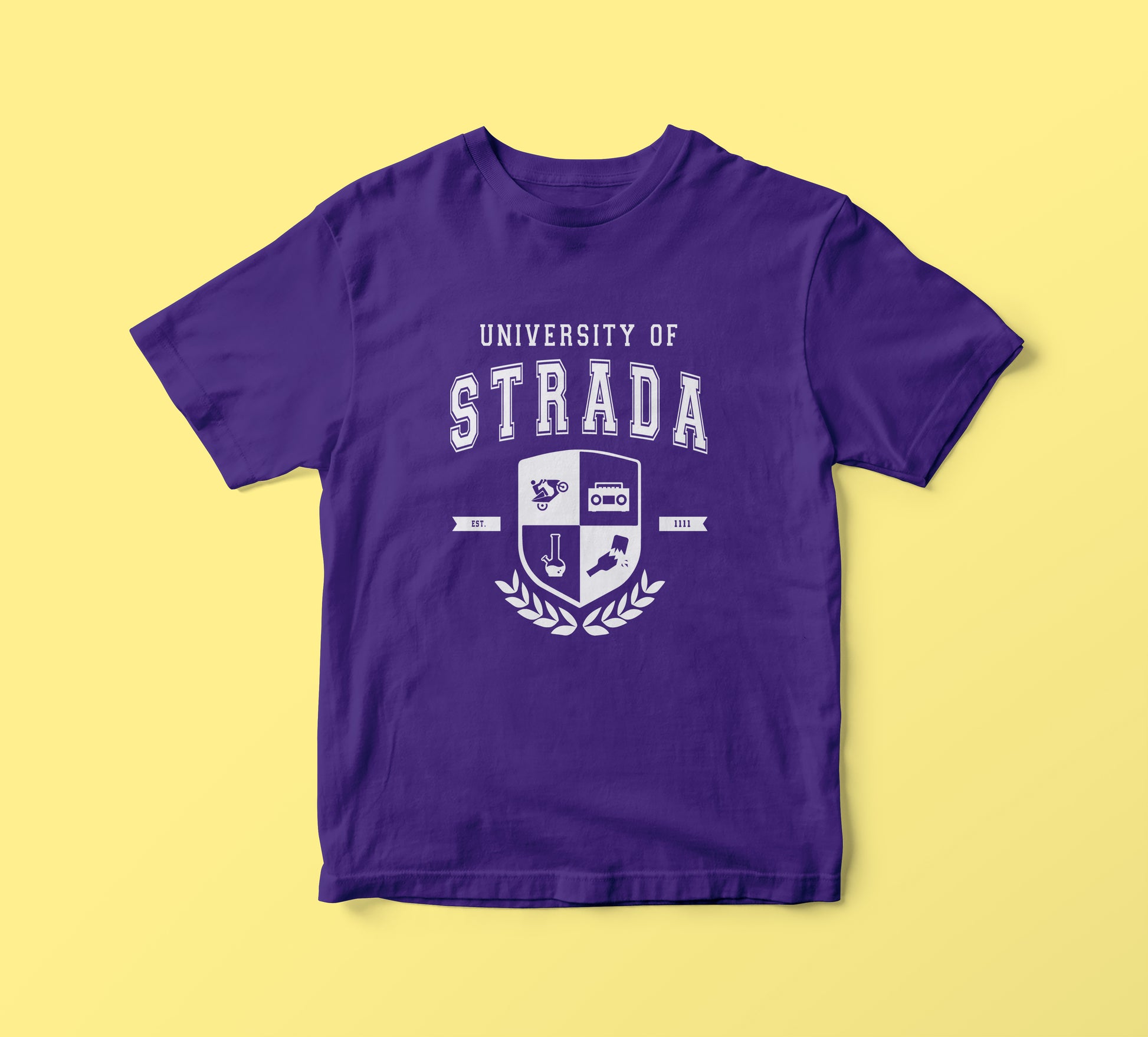 UNIVERSITY OF STRADA t-shirt per boomer